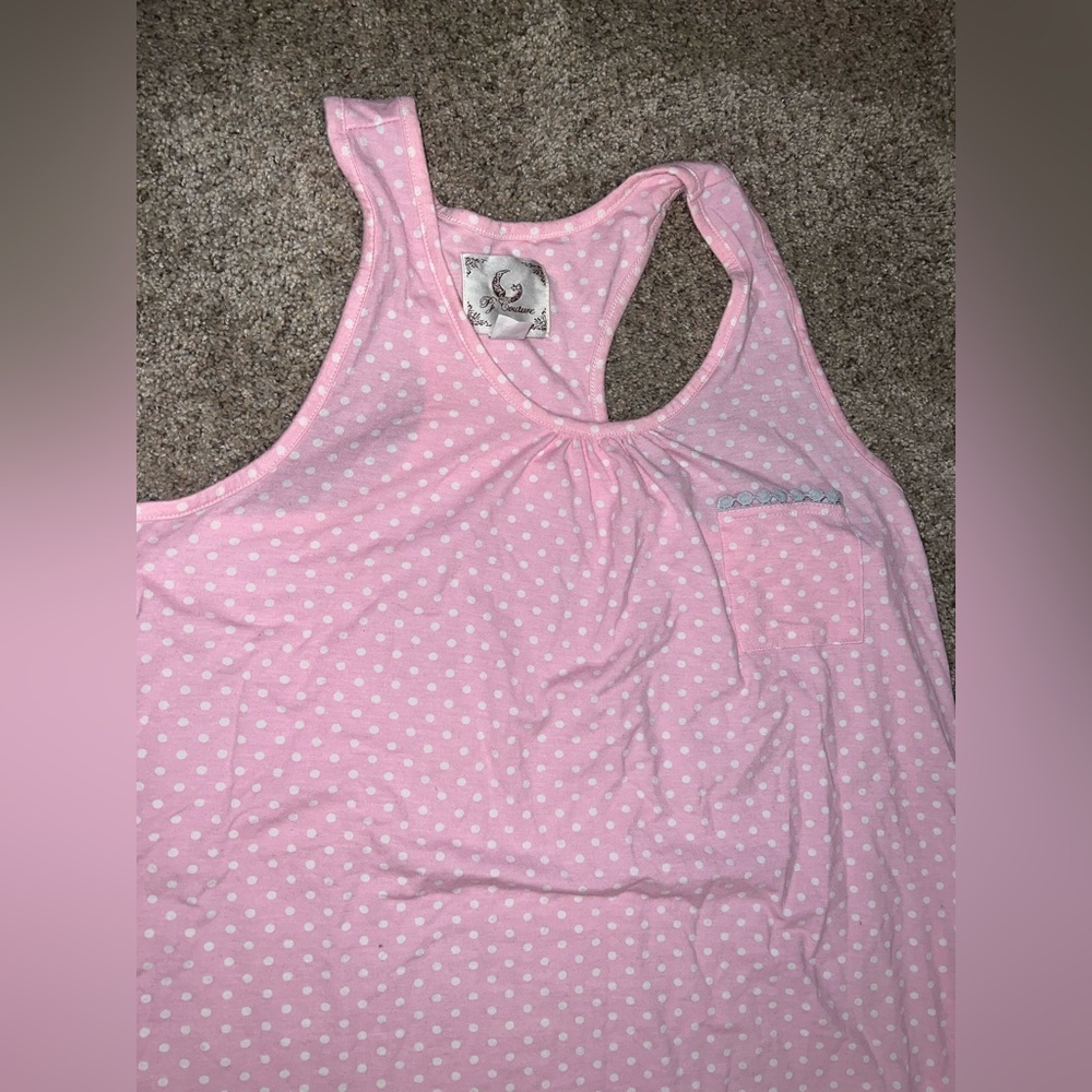 Pj Couture Pink Polka Dot Pajama Set - Picture 4 of 7